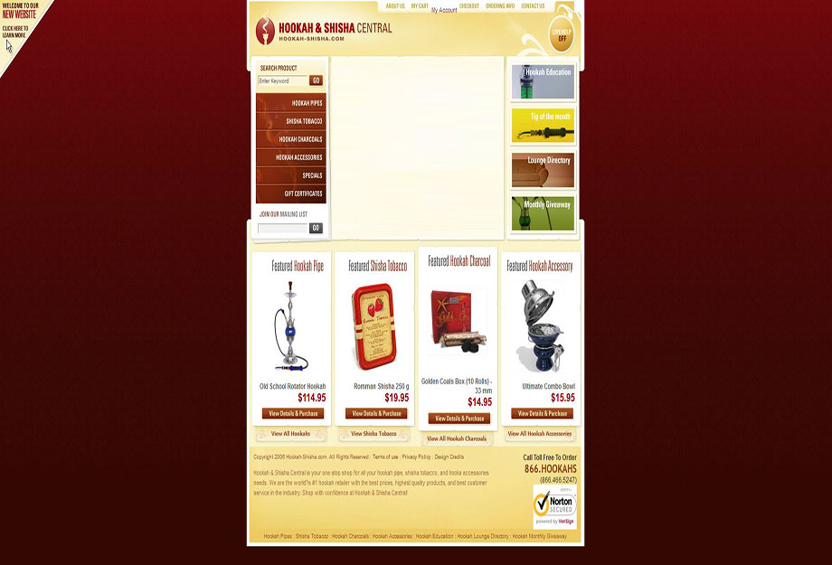 hookah-shisha.com in 2006