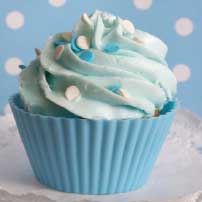 blue cupcake fumari