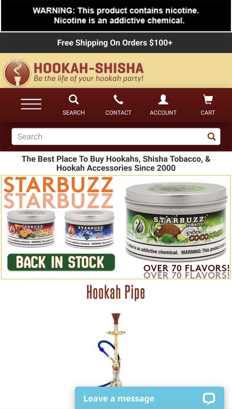 hookah-shisha.com in 2022