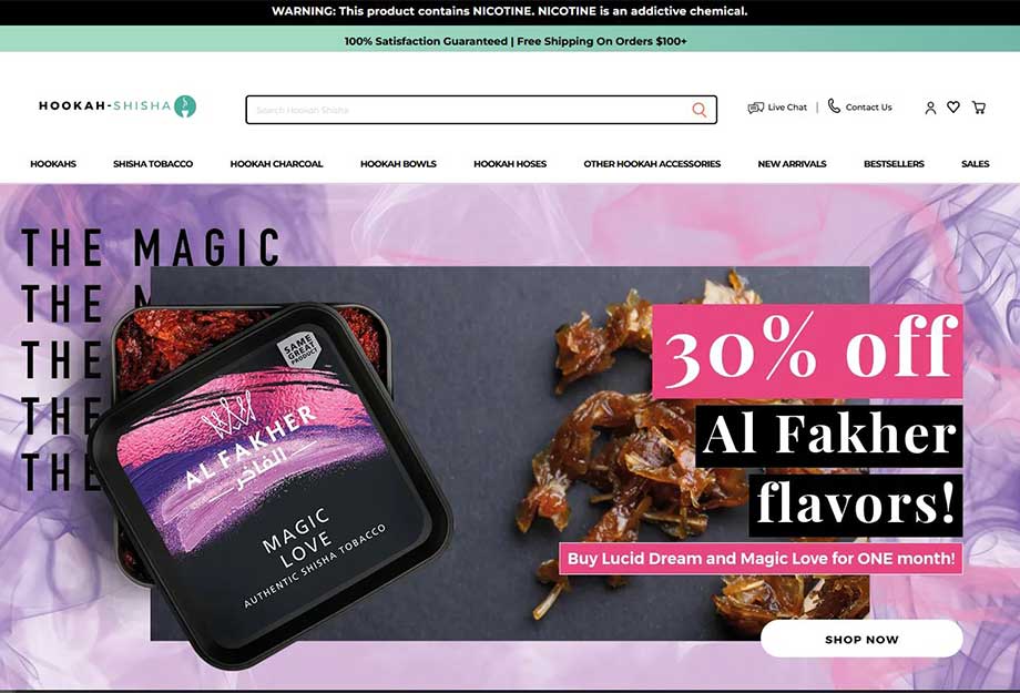 new hookah-shisha home page
