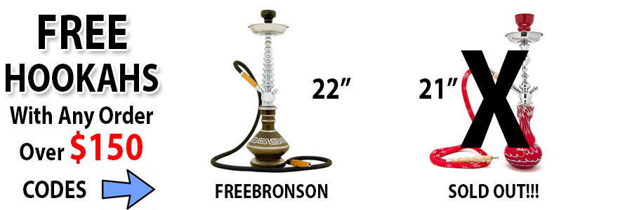 Free Hookahs With $150+ orders
