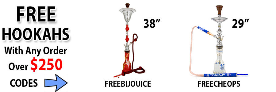 Free Hookahs With $250+ orders