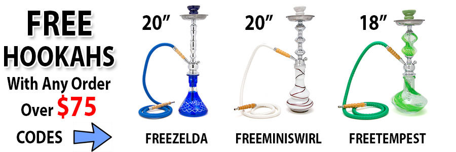 Free Hookahs With $75+ orders