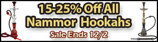 Save 15-25% On All Nammor Hookahs