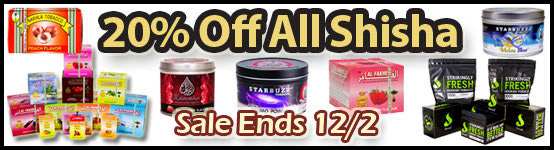 Save 20% On All Shisha Tobacco