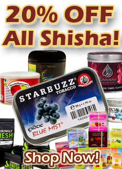 20% Off All Shisha