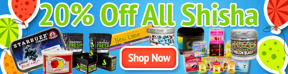 20% Off All Shisha Tobacco