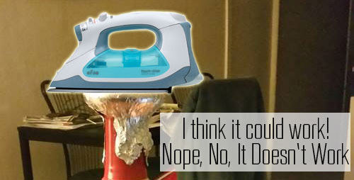 Clothes Iron On Bowl Of Shisha