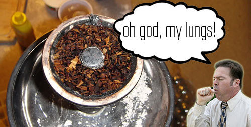 Hookah Bowl Filled With Pipe Tobacco