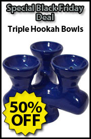 Triple Hookah Bowl