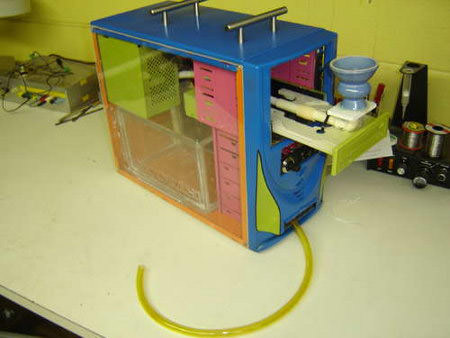hookah made from a computer case