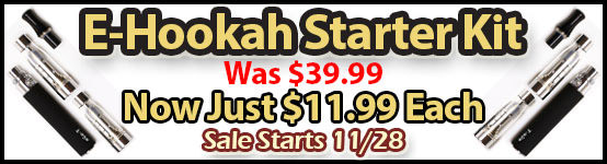 $12 E-Hookah Starter Kit