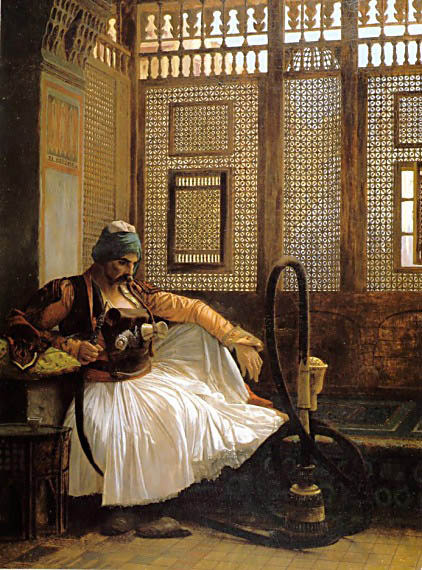Guy Smoking Hookah