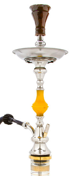 Khalil Mamoon Yellow Single Pear Short Hookah