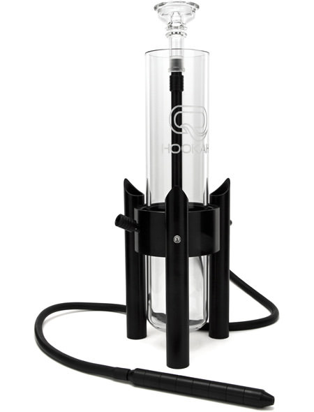 Q Mod 24 Black Glass Hookah 