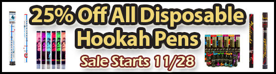 Save On All Disposable Hookah Pens