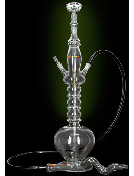 Melody round glass hookah