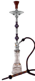 Khalil Mamoon Black Double Pear Hookah