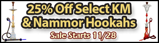 Save 25% On Select Nammor and Khalil Mamoon Hookahs