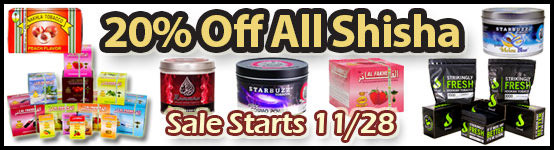 Save On All Shisha Tobacco