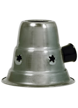 Mini metal hookah cover top