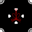 Black Hookah Heart Background