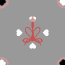 Grey Hookah Heart Background