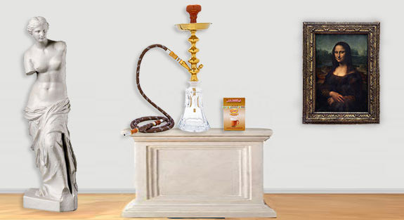 hookah in the louvre