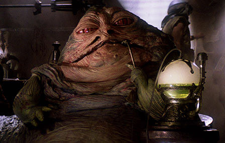 Jabba Smoking Hookah