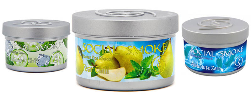 Social Smoke Shisha Tobacco - Pear Chill - Absolute Zero